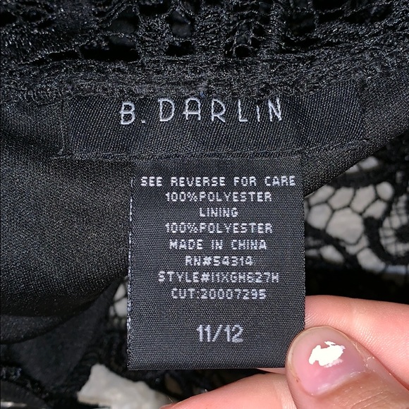 B. Darlin black lace dress - Picture 5 of 7